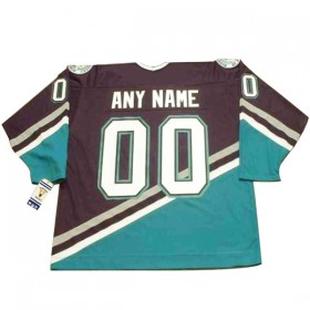 Herren Eishockey Anaheim Ducks Mighty Ducks Trikot Custom CCM Throwback Authentic